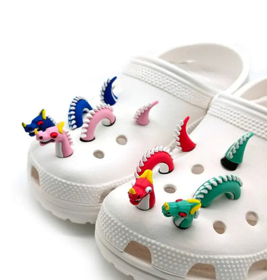 3D Dragon Style Shoe Decoration Charms for Clog shoes for Unisex-Adult and kids