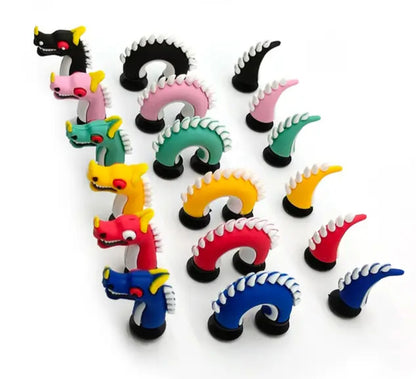 3D Dragon Style Shoe Decoration Charms for Clog shoes for Unisex-Adult and kids